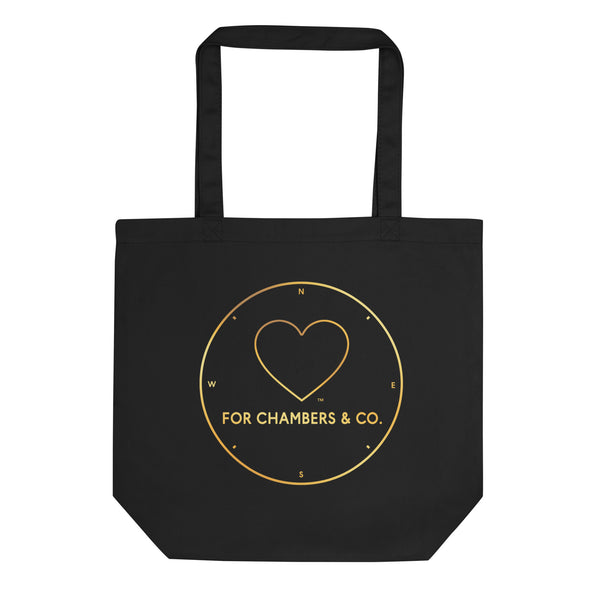 FOR CHAMBERS & CO. LOGO Eco Tote Bag in Black