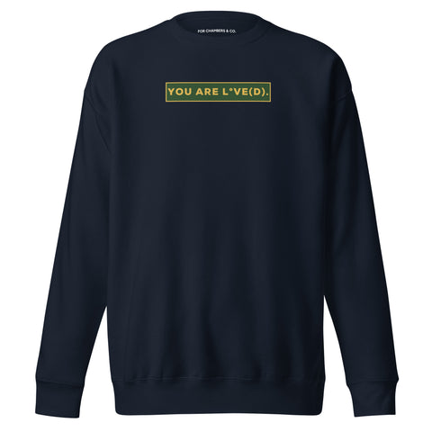 YOU ARE L°VE(D). Sweatshirt in Navy Blazer