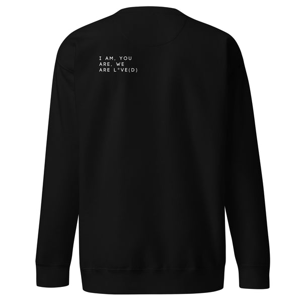 I, YOU, WE Sweatshirt in Black