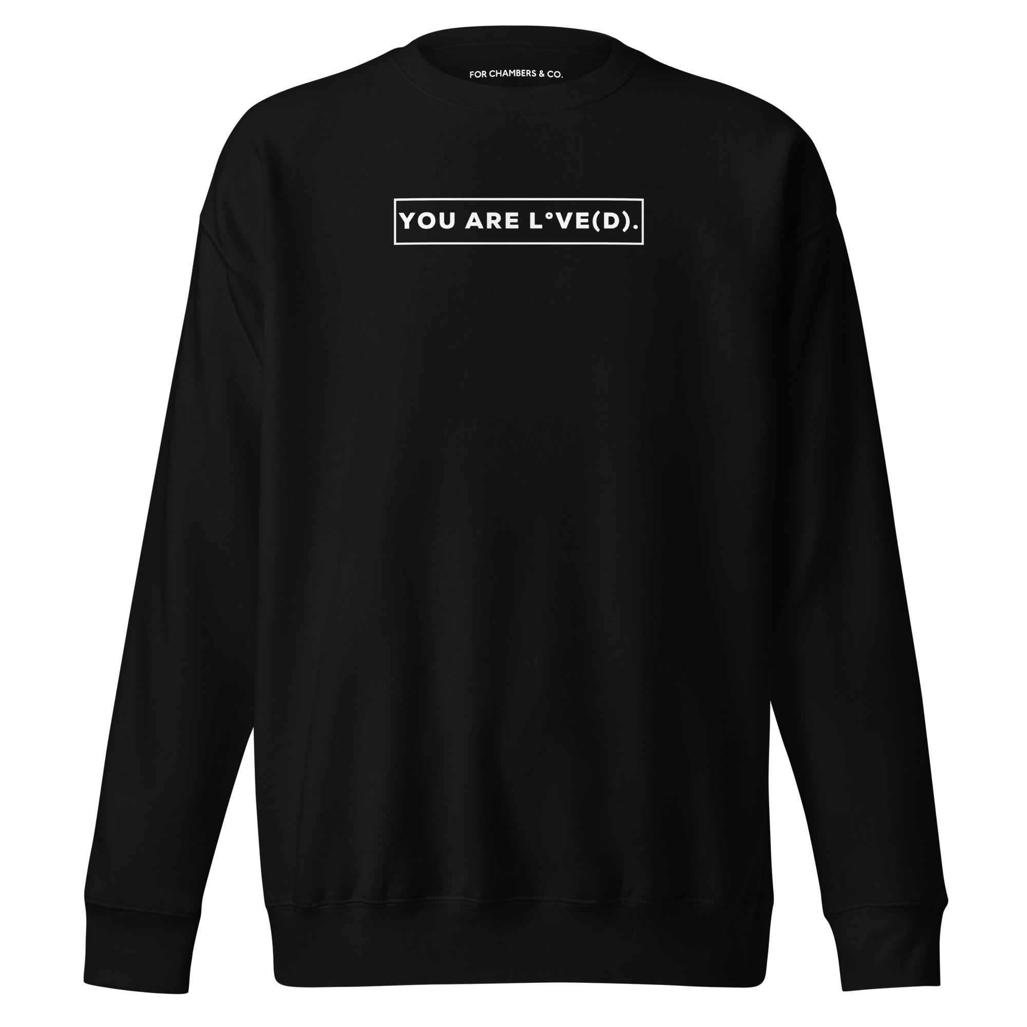 YOU ARE L°VE(D). Sweatshirt in Black
